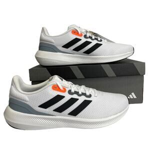 Adidas Runfalcon 3.0 Mens Athletic Trail Shoes Size 10.5 White/Orange/Gray
